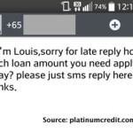 Loan Shark SMS – Sorry for the Late Reply