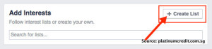 Free SG News Feed on Facebook - Create List