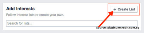 Facebook免费阅读新加坡新闻－Create List